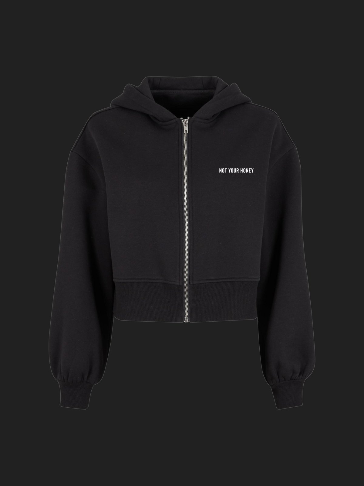 DUSTY NOIR HONEY CROPPED ZIP JACKET