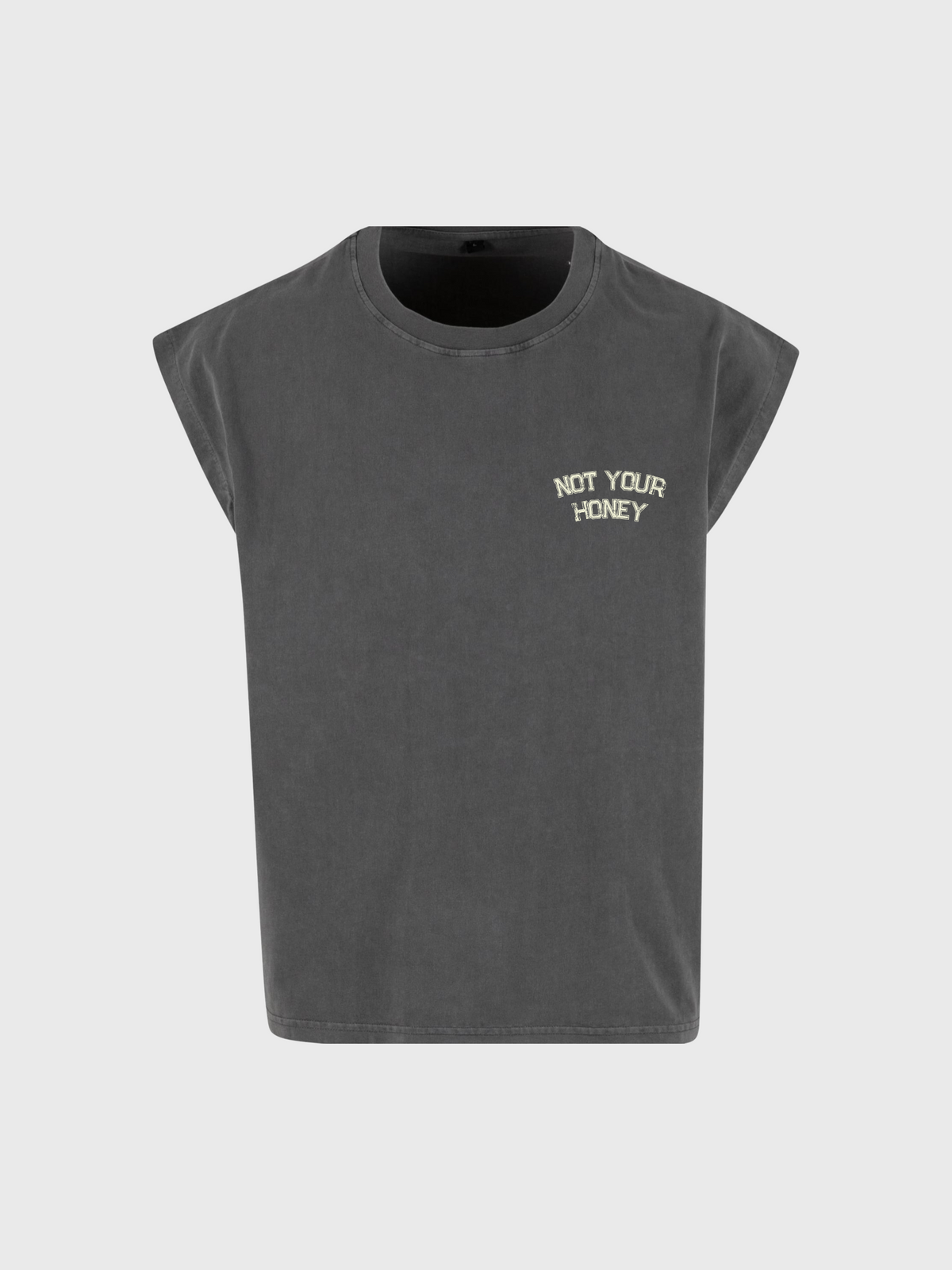 ANTHRACITE HONEY NO SLEEVE SHIRT
