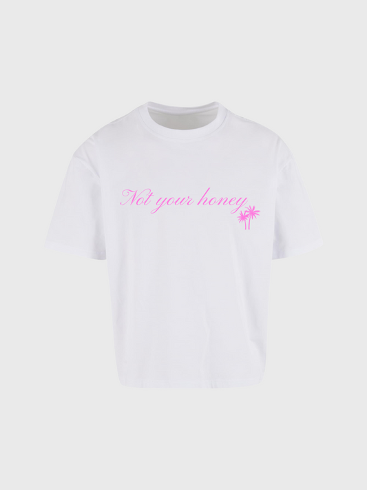 ONLY UNDER PALMS HONEY LOGO SHIRT WHITE