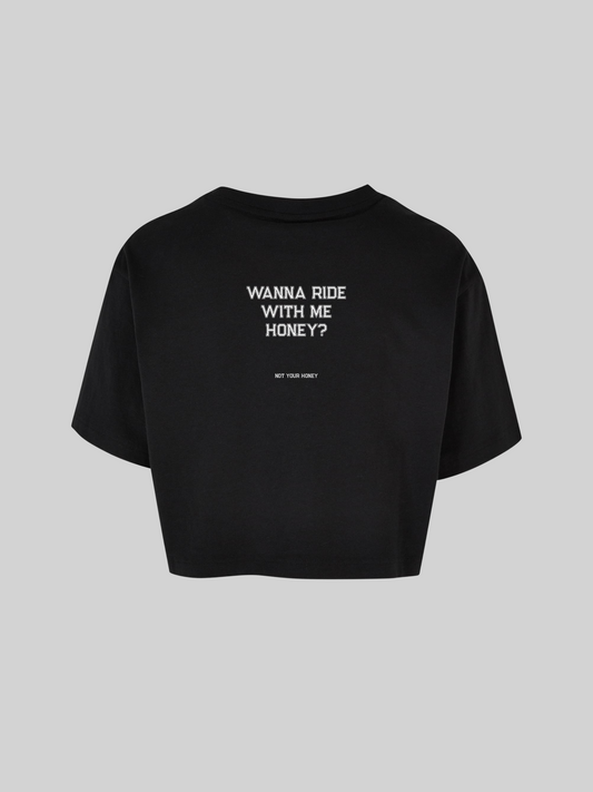 RIDE WITH ME HONEY CROPPED SHIRT