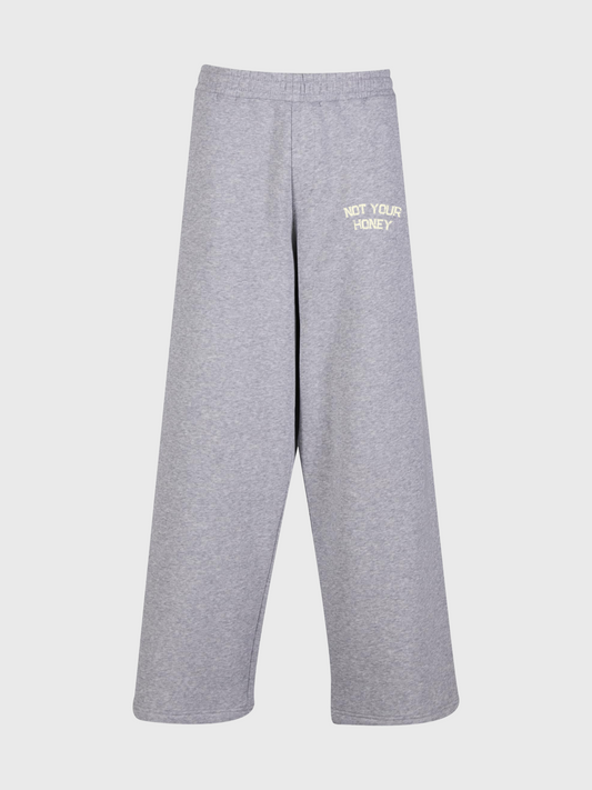 HEATHER GREY HONEY WIDELEG PANTS