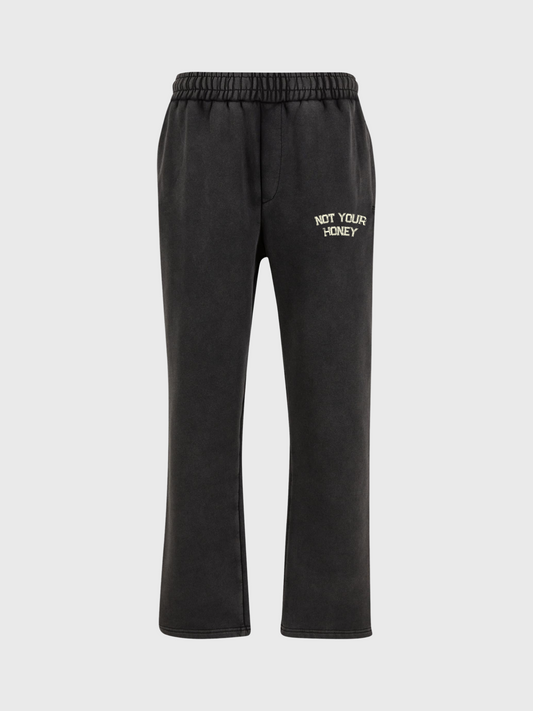 HEAVY ANTHRACITE HONEY WIDELEG PANTS