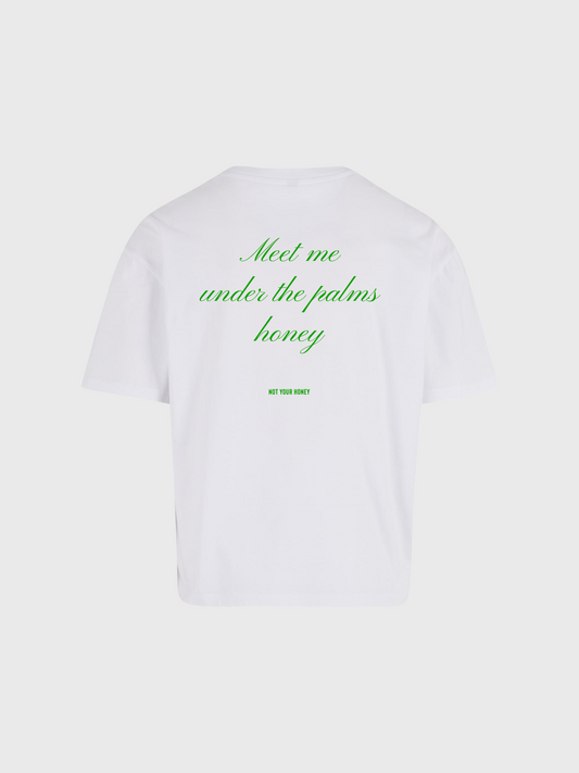 MEET ME UNDER THE PALMS HONEY SHIRT