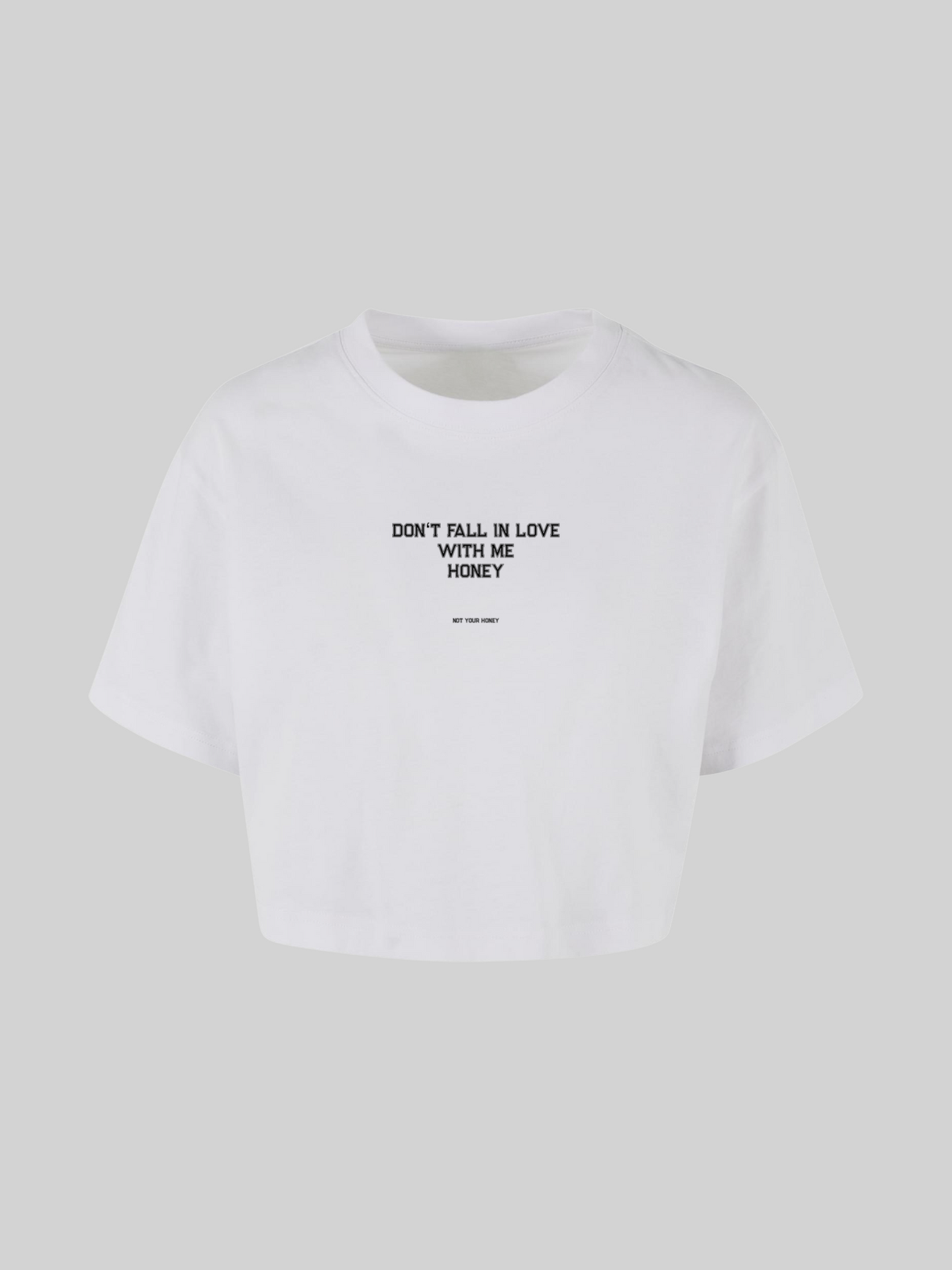 NO LOVE HONEY CROPPED SHIRT