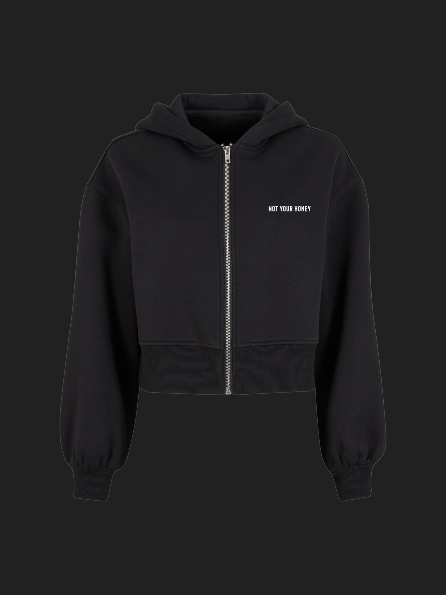 DUSTY NOIR HONEY CROPPED ZIP JACKET